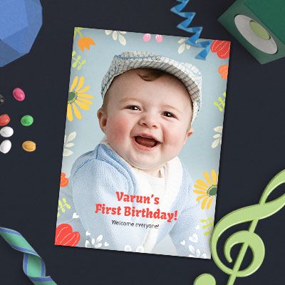 Indian Birthday Invitations