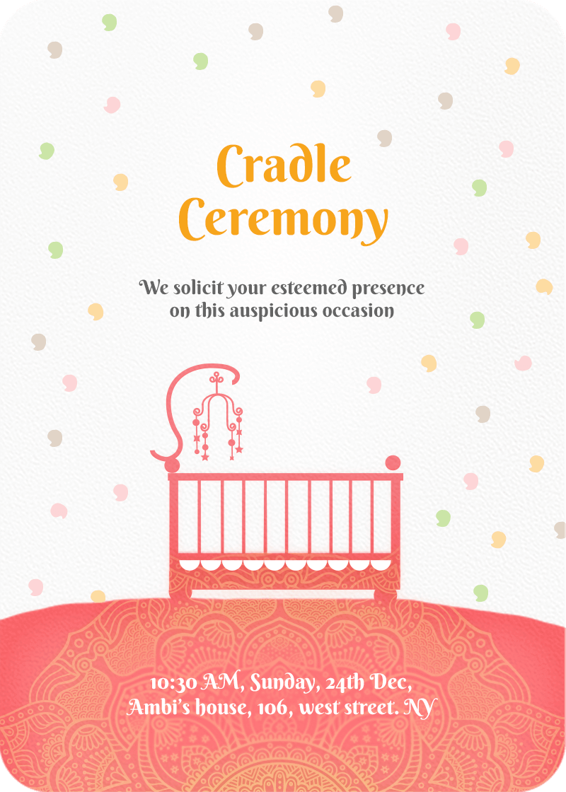 Top 10 Cutest Ideas for Naming Ceremony Invitation Cards  myMandap