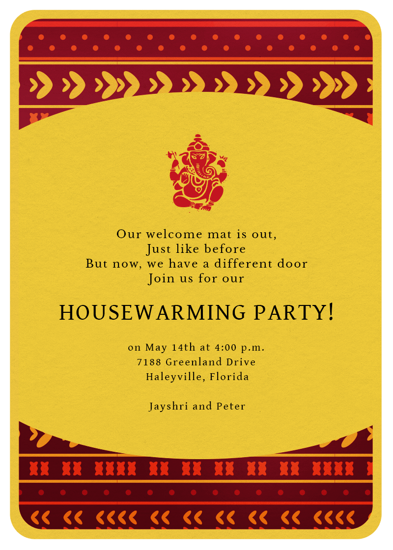 Online Invitation Card Designs - Invites Intended For Free Housewarming Invitation Card Template