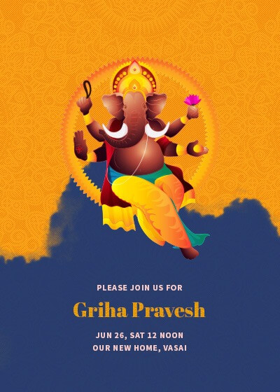 Invitation Card For Griha Pravesh In Hindi Bhagat Bhopal ...